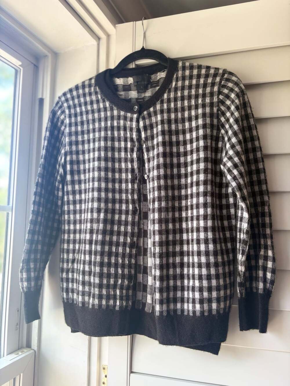 J.Crew Collection Excellent Cond Cashmere Gingham Sweater Set